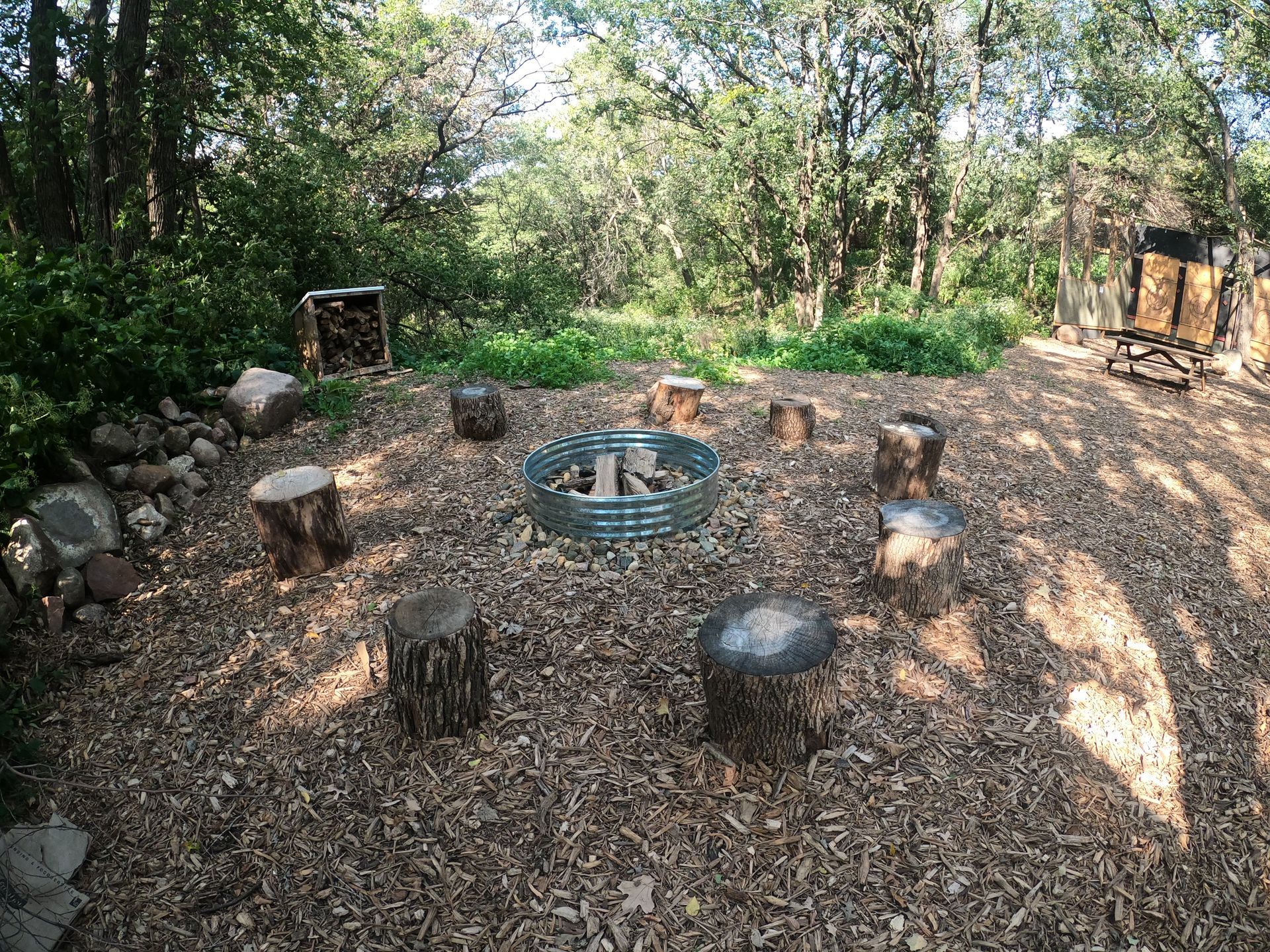 Inspiration Hills Firepit at Axe Throwing