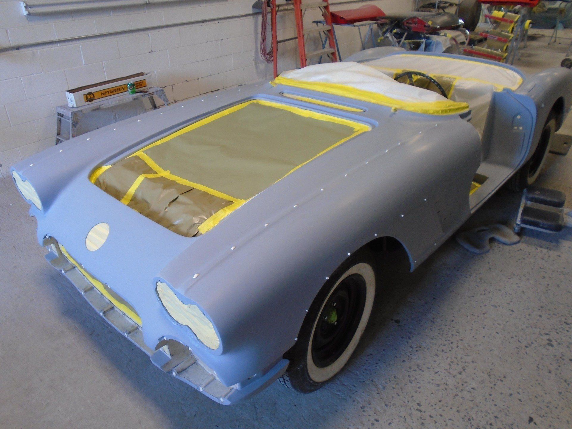 Jim's 58 Painting — Pipersville, PA — The Vette Shop