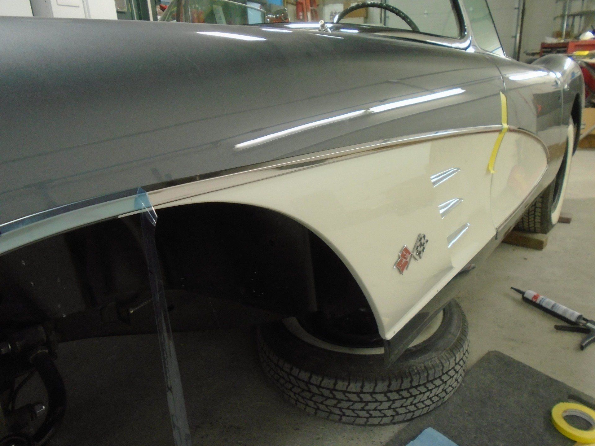 Jim's 58 Removed Tire — Pipersville, PA — The Vette Shop