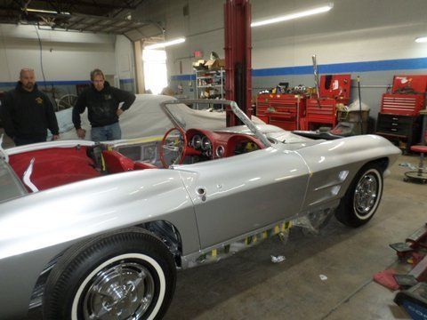 Silver Corvette Side View — Pipersville, PA — The Vette Shop