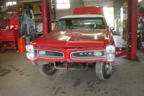 Red 1966 GTO — Pipersville , PA — The Vette Shop