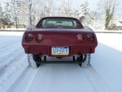 1975 Maroon Corvette 4X4 Restoration — Pipersville , PA — The Vette Shop