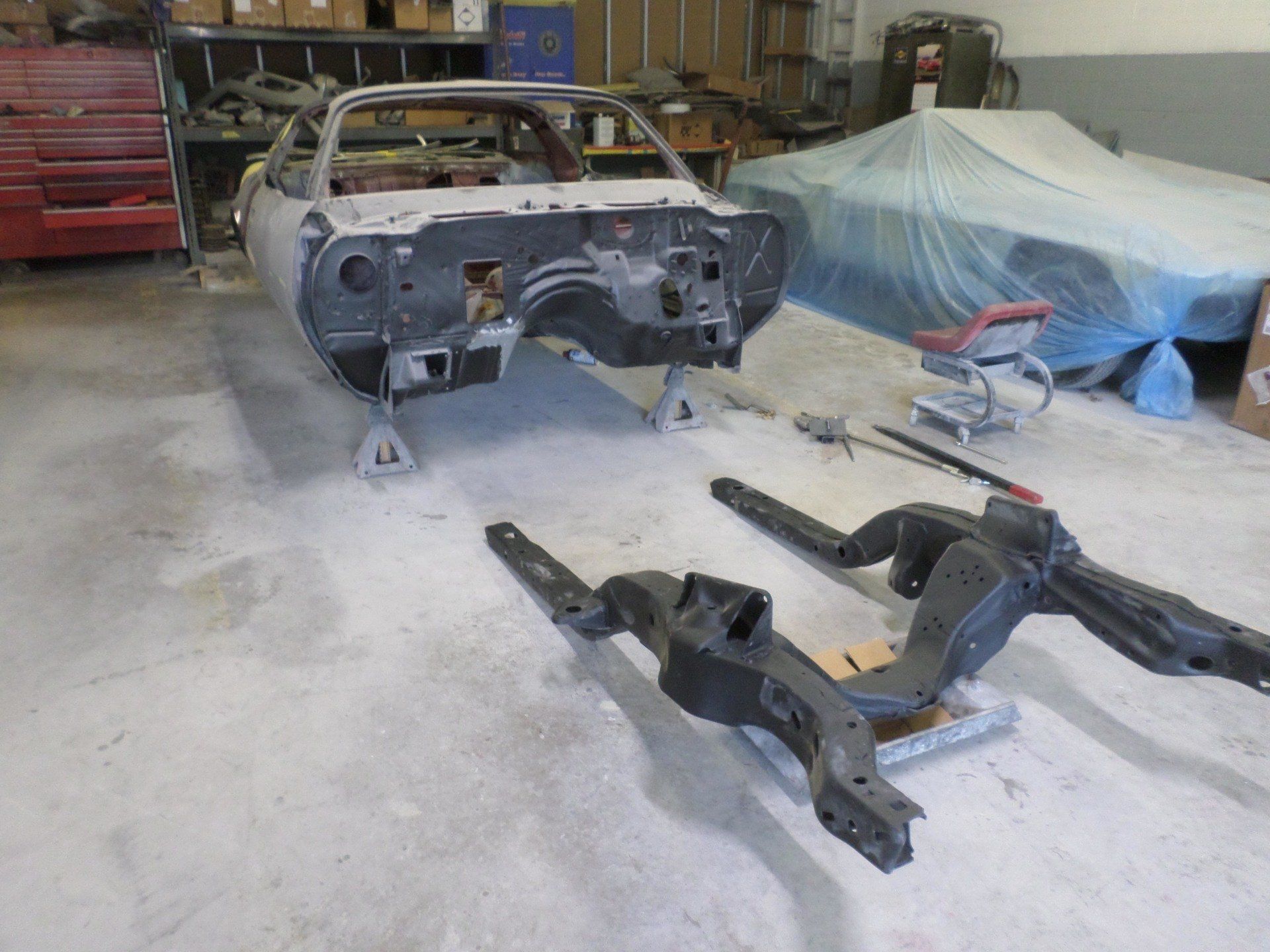 Before Trans Ann Car Parts — Pipersville, PA — The Vette Shop