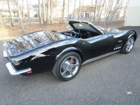 Side View Black Car Corvette — Pipersville, PA — The Vette Shop
