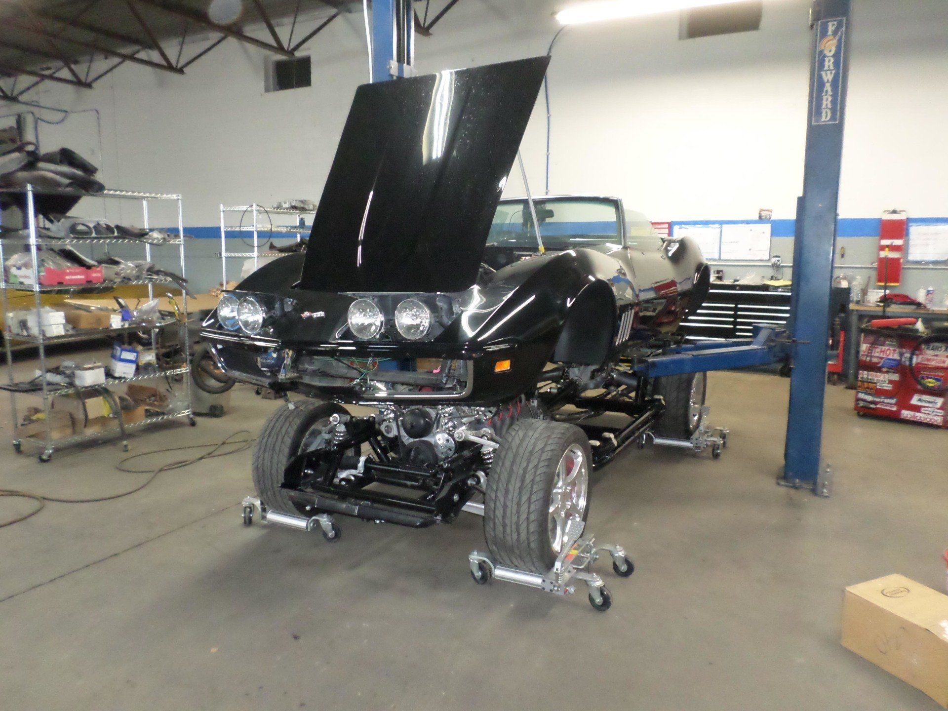 1965 Black Corvette Inspection — Pipersville, PA — The Vette Shop