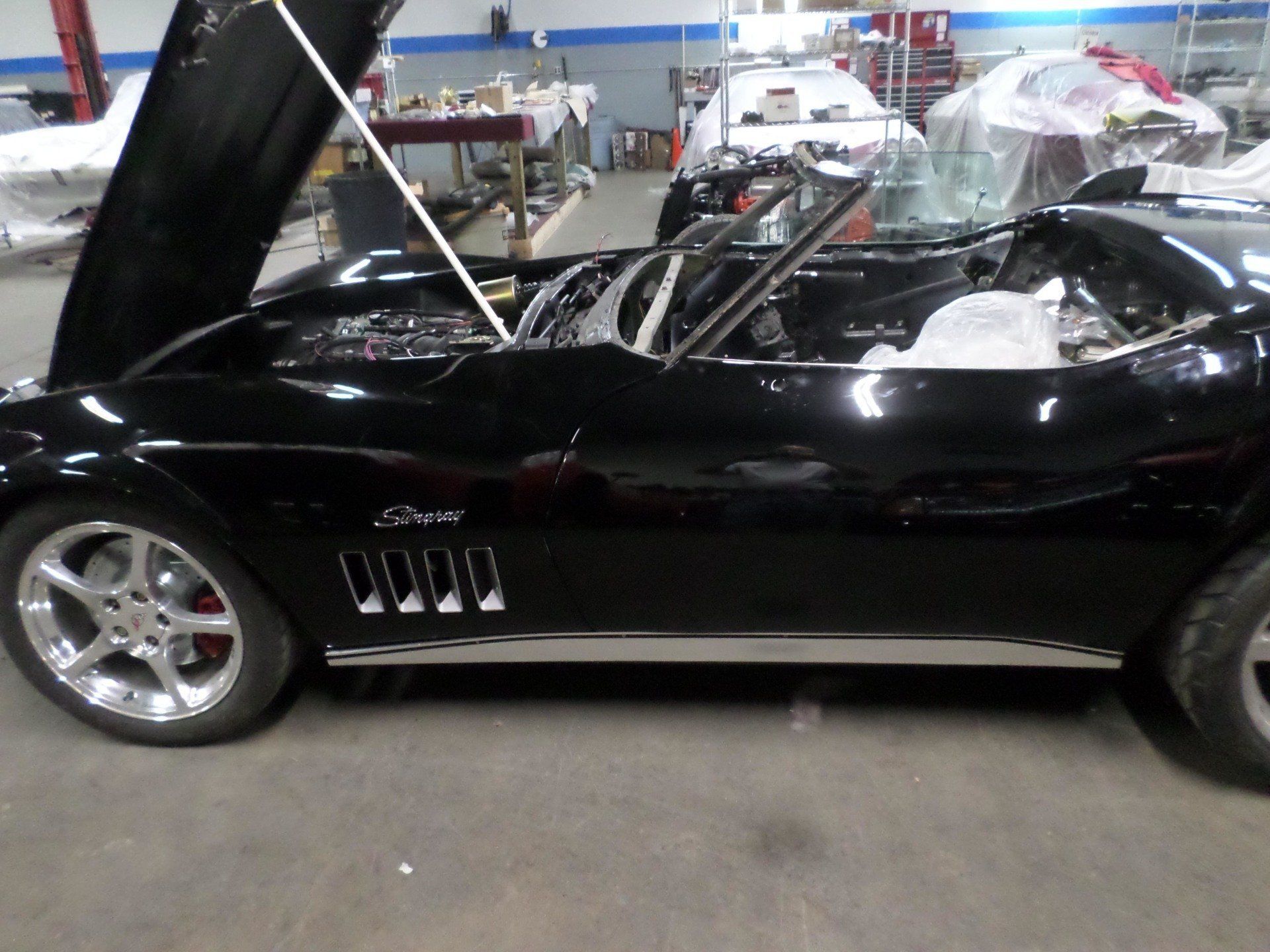 1965 Black Corvette Engine Replacement — Pipersville, PA — The Vette Shop
