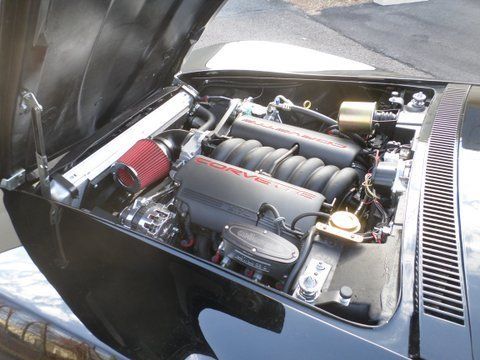 1965 Black Corvette Engine — Pipersville, PA — The Vette Shop