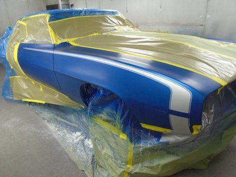 After Painting Blue Car Camaro — Pipersville, PA — The Vette Shop