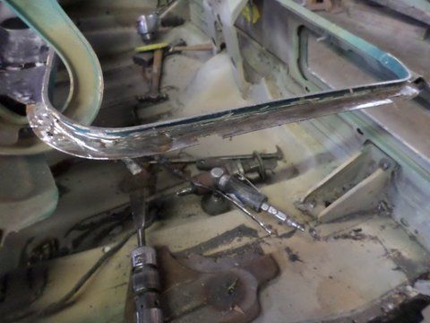 1969 Blue Camaro Frame — Pipersville, PA — The Vette Shop