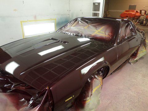 1982 Camaro Maroon Hood — Pipersville, PA — The Vette Shop