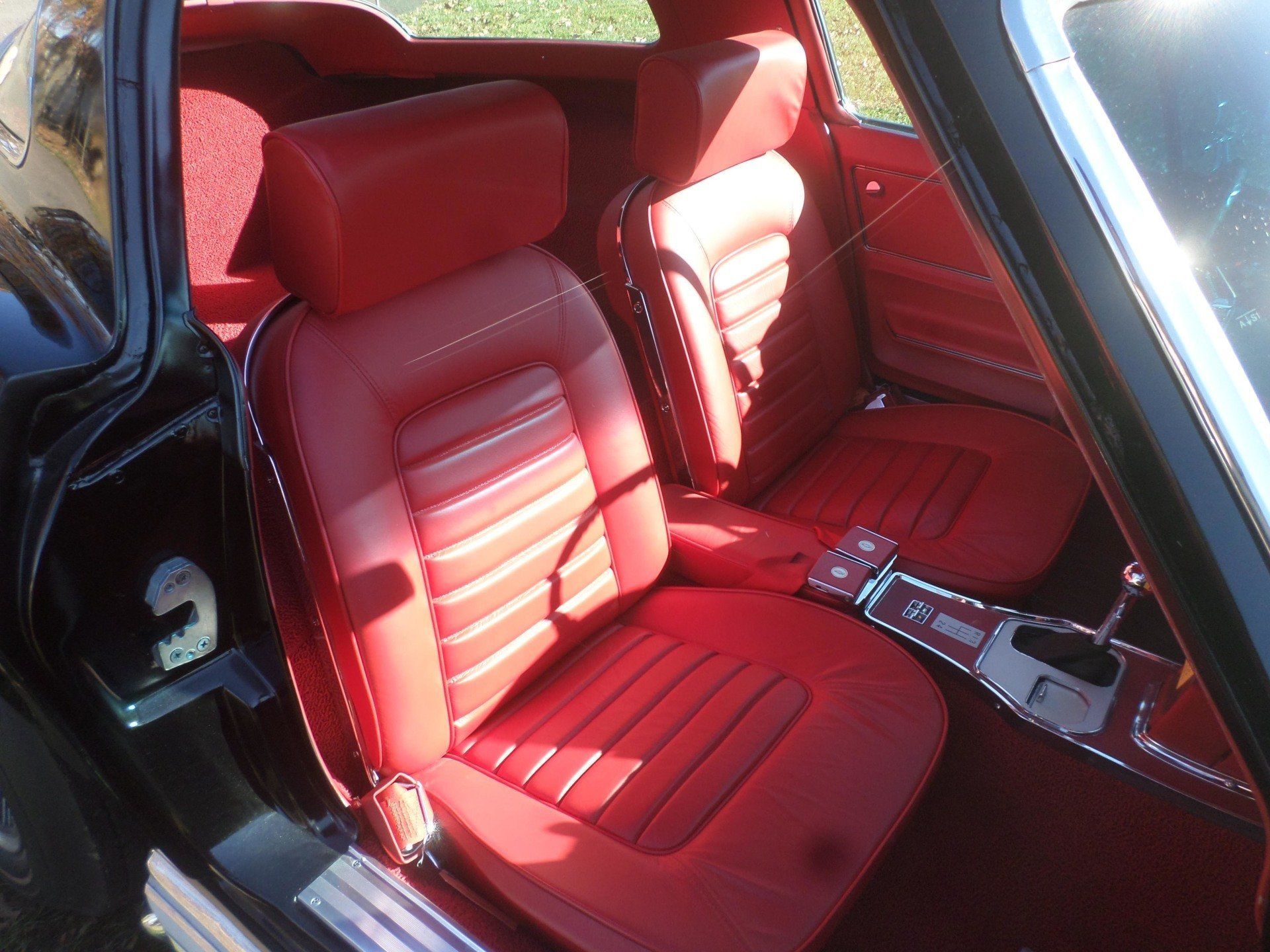 Front Seat of Black Corvette Car — Pipersville, PA — The Vette Shop