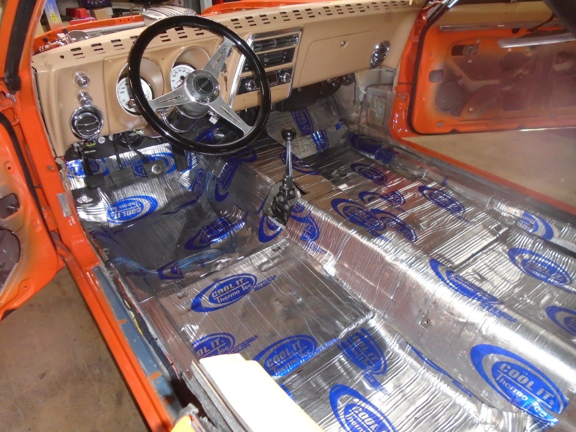 Classic Tangerine Car Being Repaired — Pipersville, PA — The Vette Shop