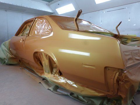 1975 Nova Orange Paint — Pipersville, PA — The Vette Shop