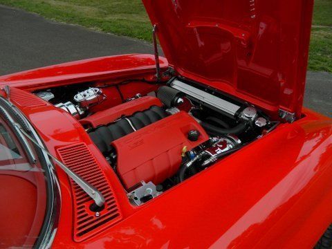 Red Corvette New Engine — Pipersville, PA — The Vette Shop
