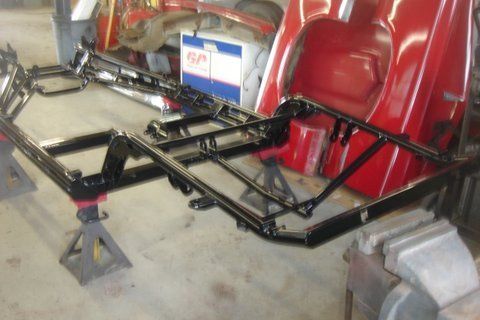 Shop Restomod Car Frame — Pipersville, PA — The Vette Shop