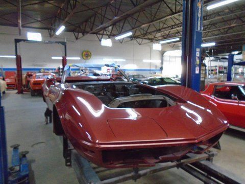 1970 Maroon Corvette Glossy Coating — Pipersville, PA — The Vette Shop