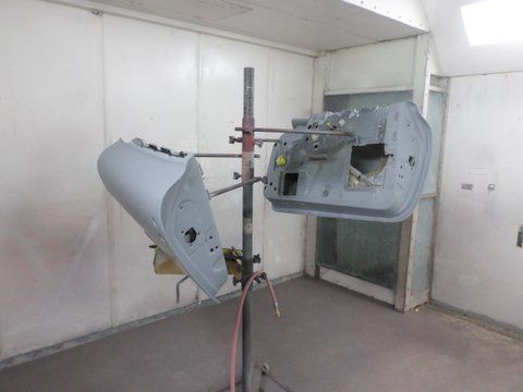 1958 Silver Blue Corvette Tailgates — Pipersville, PA — The Vette Shop