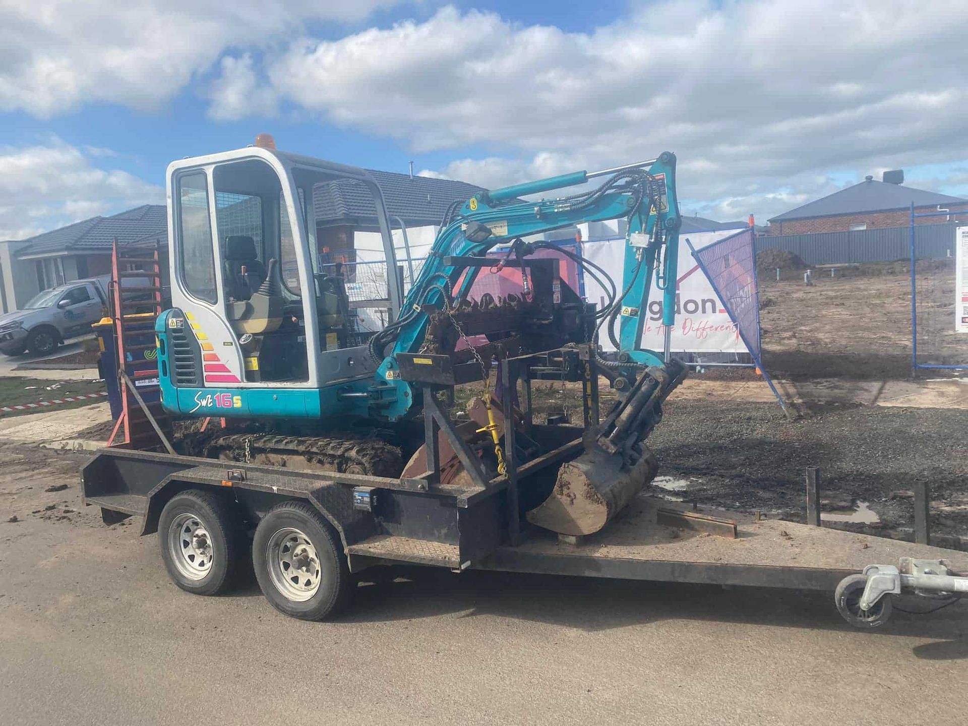 Excavator — Elite Electrical Ballarat in Delacombe, VIC