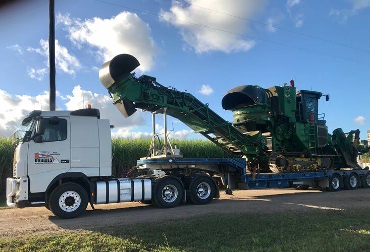 GE36 Semi Float Hire Truck — Heavy Haulage in Sarina Australia — Goodies Excavations in Sarina Australia