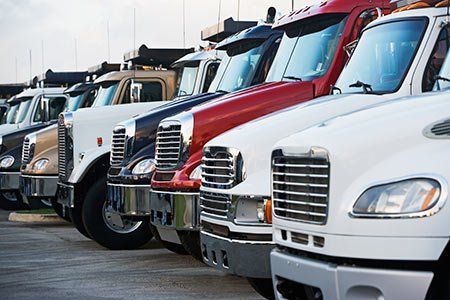 Semi Trucks in a Row — Jacksonville, FL — Paul Murray Oil Inc