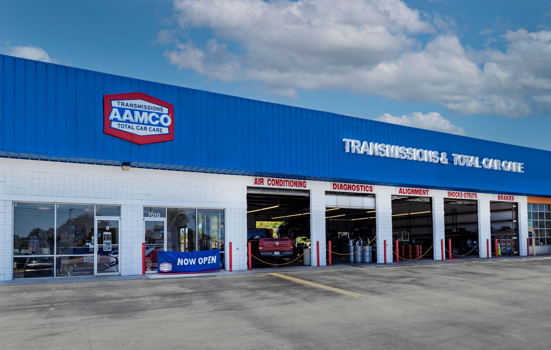 Outside of an AAMCO Center in Port Richey, FL.