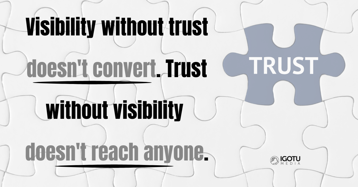 Brand content vs SEO content strategy small business iGotU Media Mesa AZ