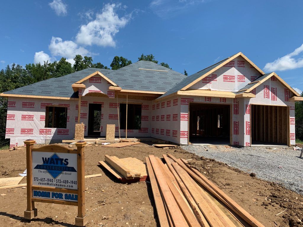 An Early Stage of the Watts Construction Custom Home Building Process in the Mid-Missouri Area