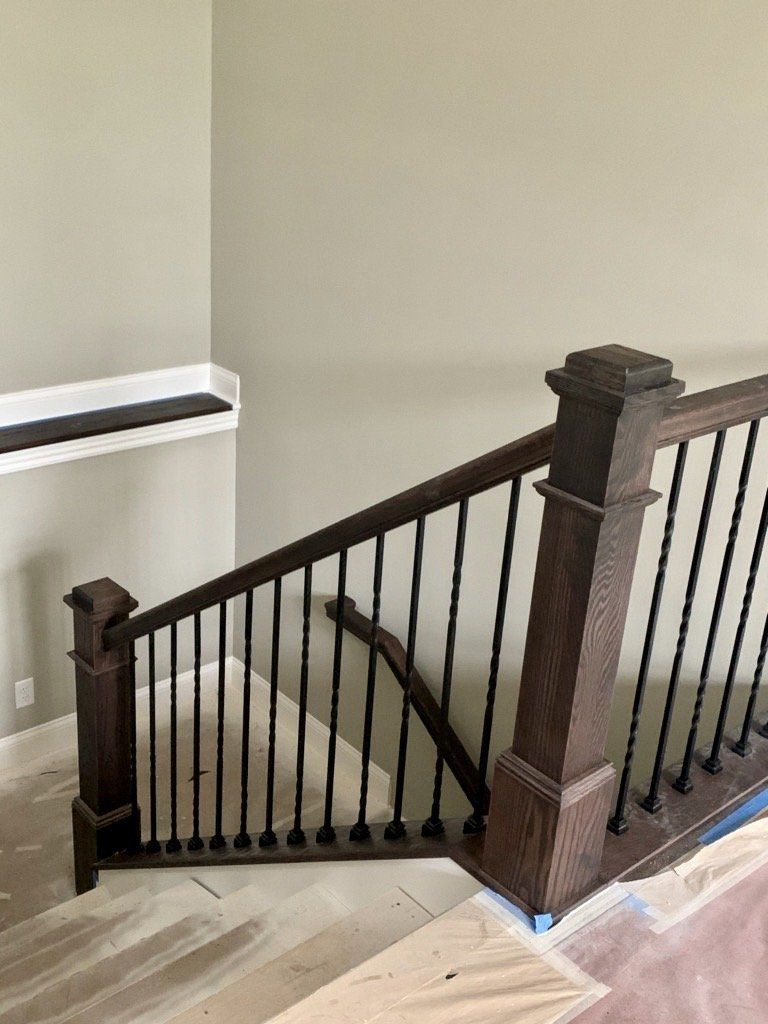 Looking Down a Staircase Constructed by Watts Construction in Mid-Missouri