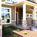 The Front Porch of a Mid-Missouri Custom Home Created by Watts Construction