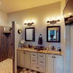 A Double Mirror Bathroom in Mid-Missouri Modeled by Watts Construction