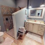 A Bathroom With a Walk-in Shower in Mid-Missouri by Watts Construction