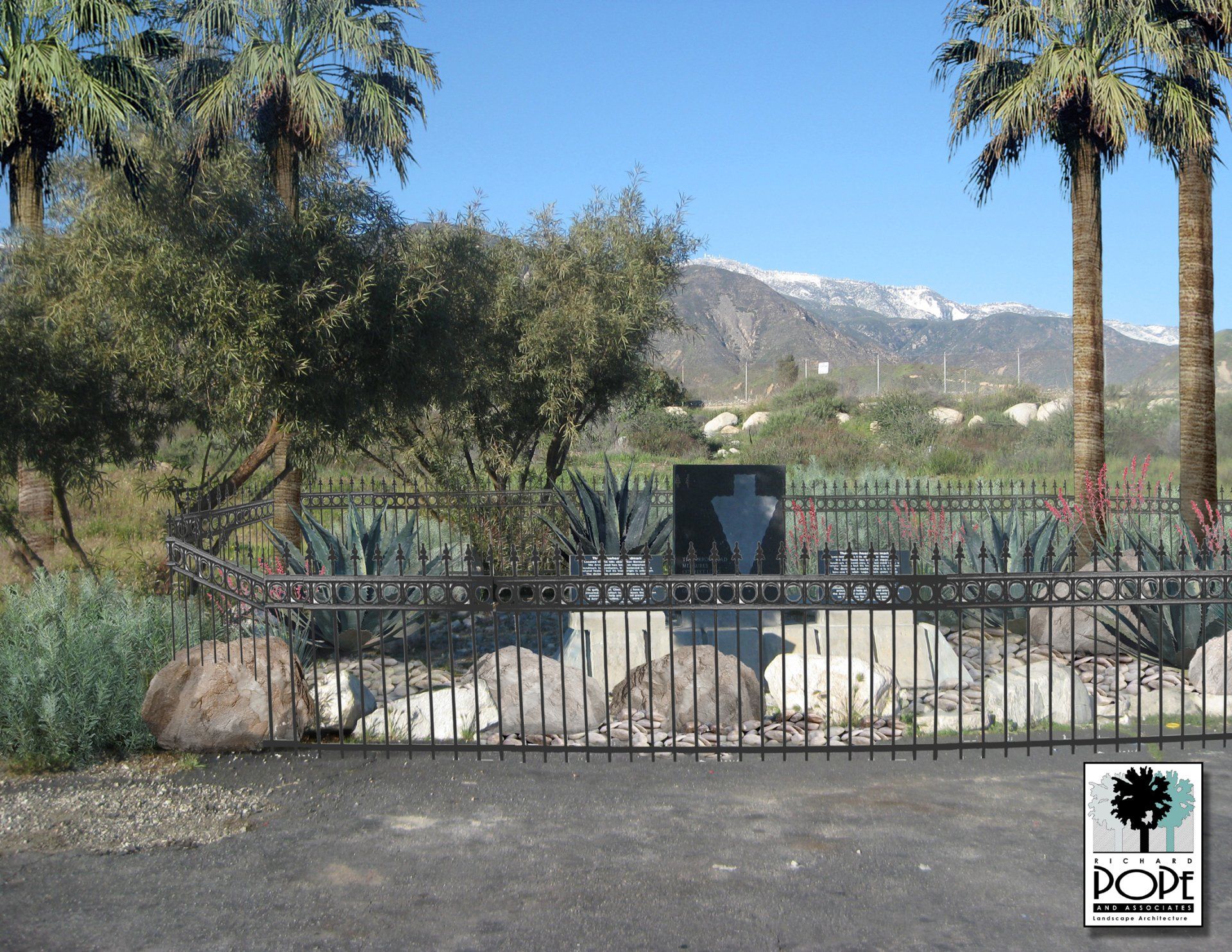 Trees And Simple Fence — San Bernardino, CA — Richard Pope & Associates