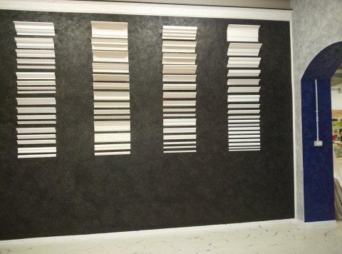 Campioni di decorazioni in gesso per soffitto