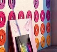 Decorazioni murali in gesso colorato