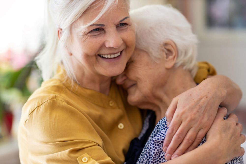 Woman with her Mother — Ville Platte, LA — Vidrine Community Clinic