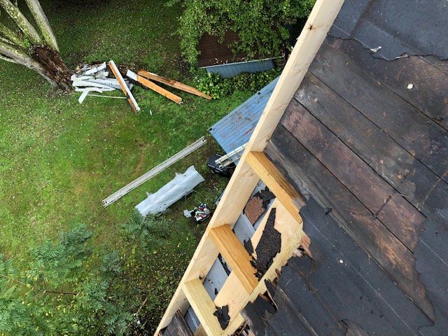 Storm Damage — Destroyed Deck in Cranberry Township, PA