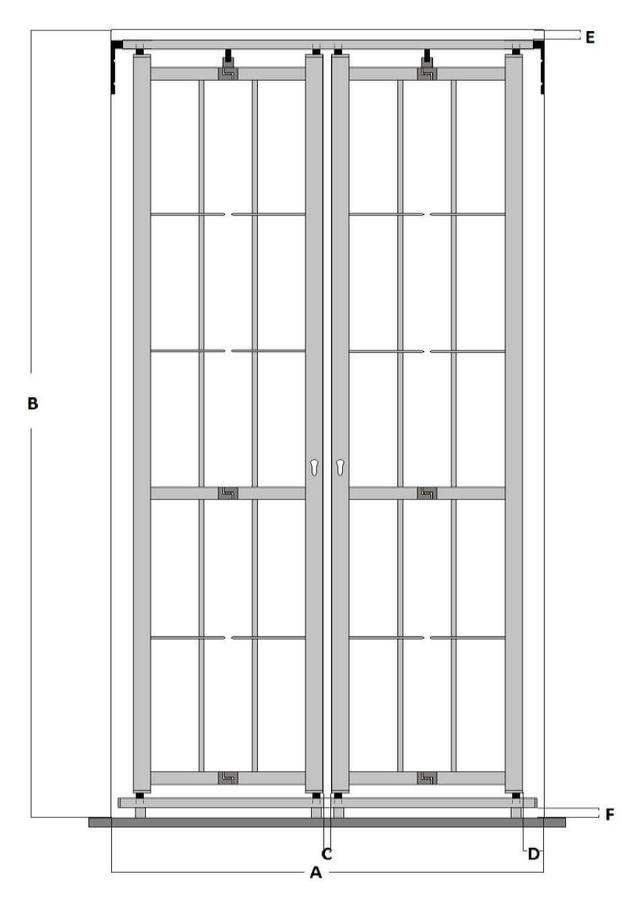 Inferriate Persiane Blindate. Produzione Plastic-Fer Milano