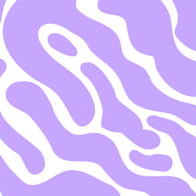 A purple background with white swirls on it