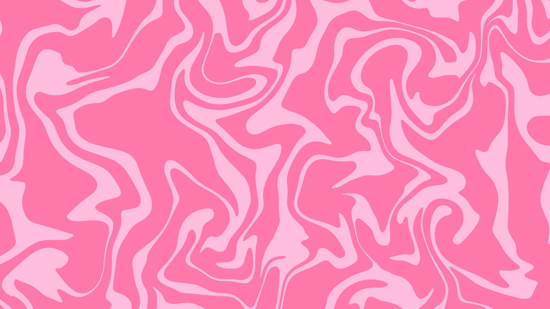 A seamless pattern of pink and white swirls on a pink background.