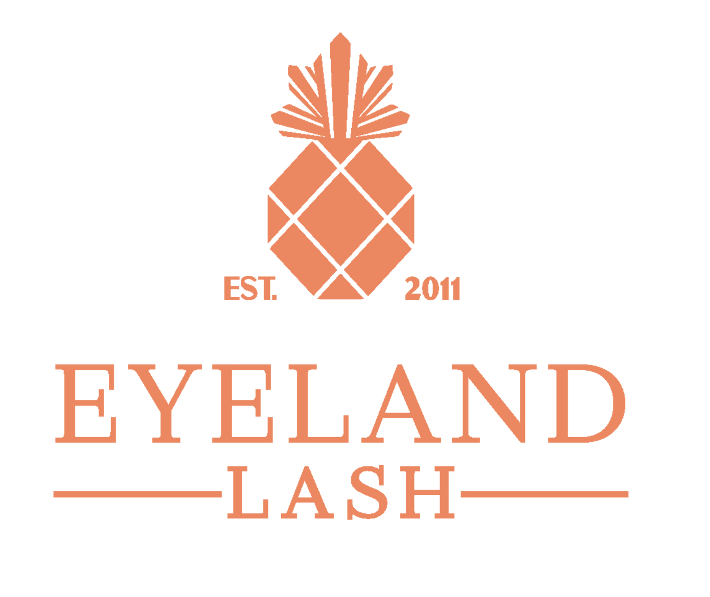 Peach-colored logo for 