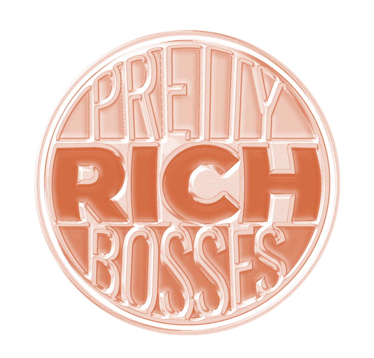 A circular logo featuring the text 