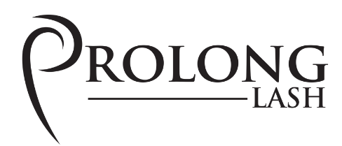 The logo for prolong lash is black and white.