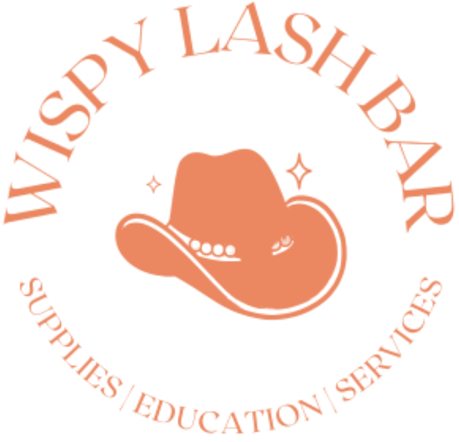 A peach-colored logo for 