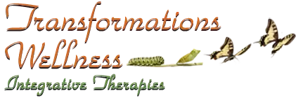 A logo for transformations wellness integrative therapies