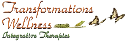 A logo for transformations wellness integrative therapies