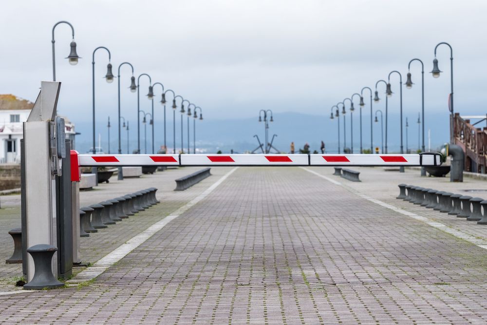 A Brick Walkway With a Barrier on the Side of It  — Central Coast Storage Solutions in Wamberal, NSW