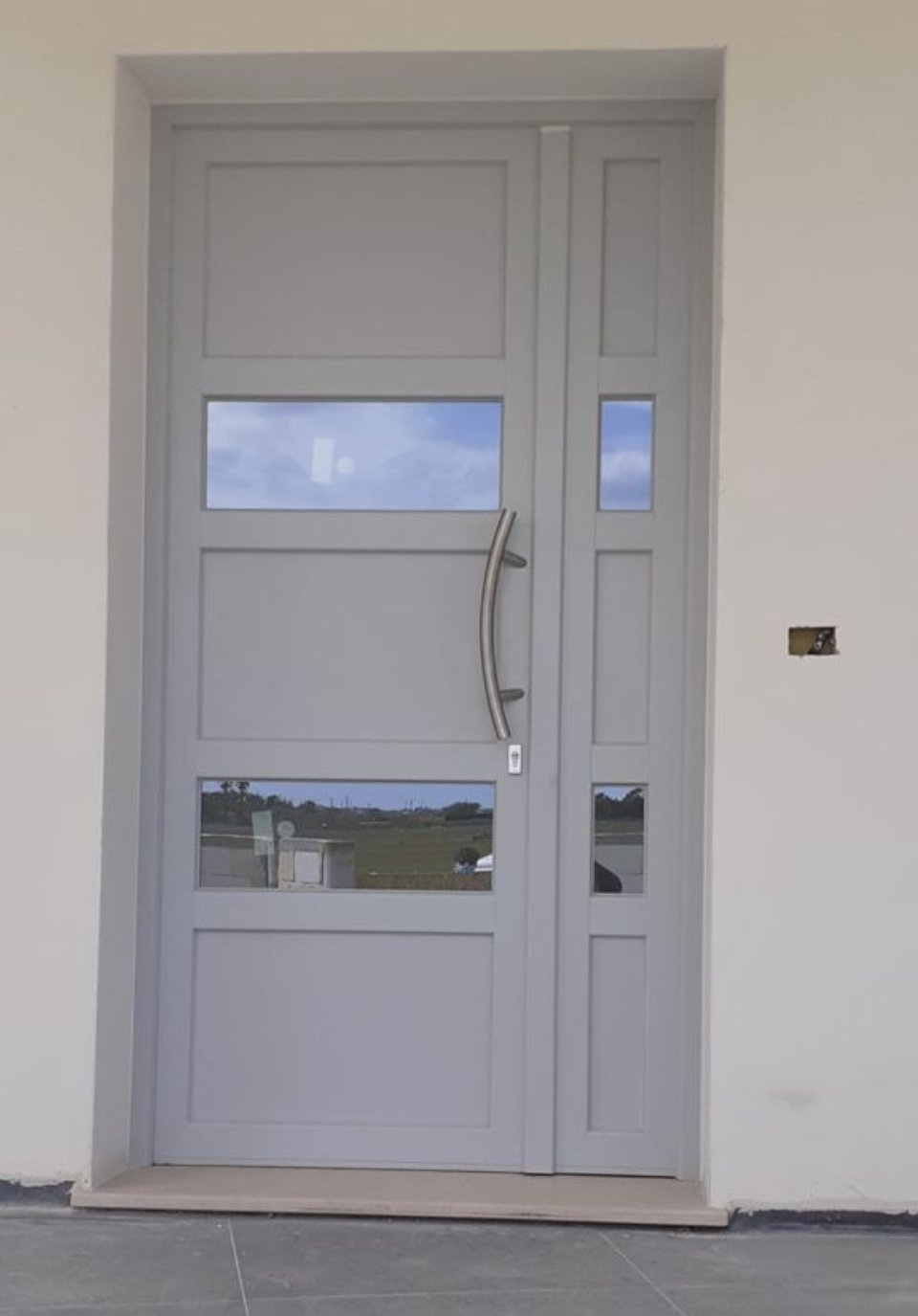 Porta blindata bianca moderna