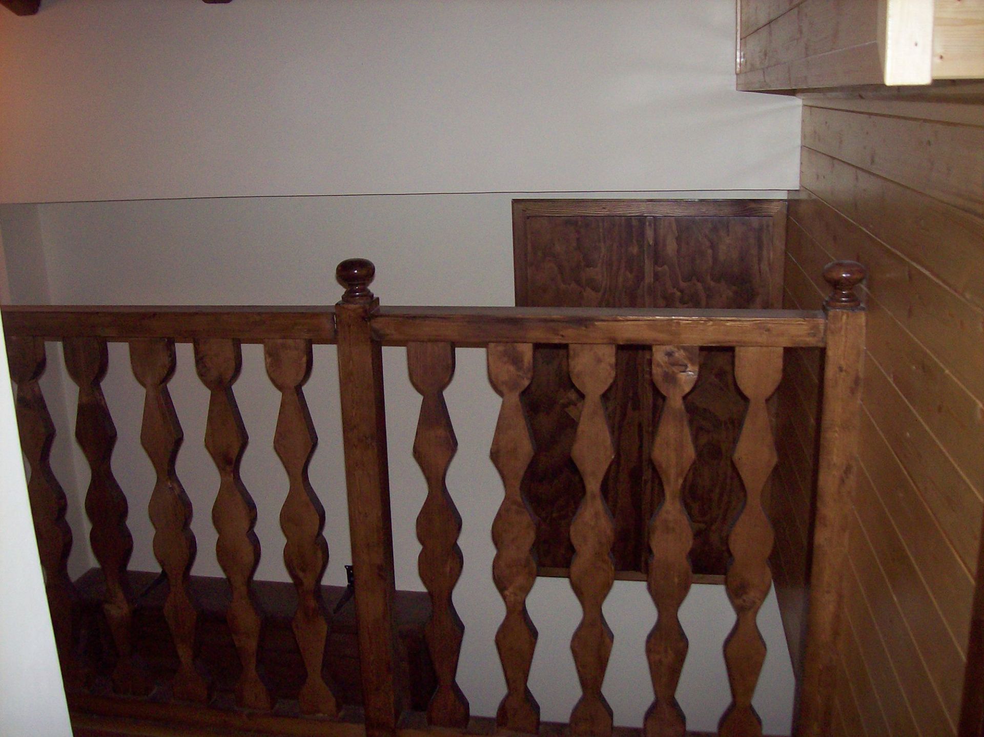 parapetto in legno per interno