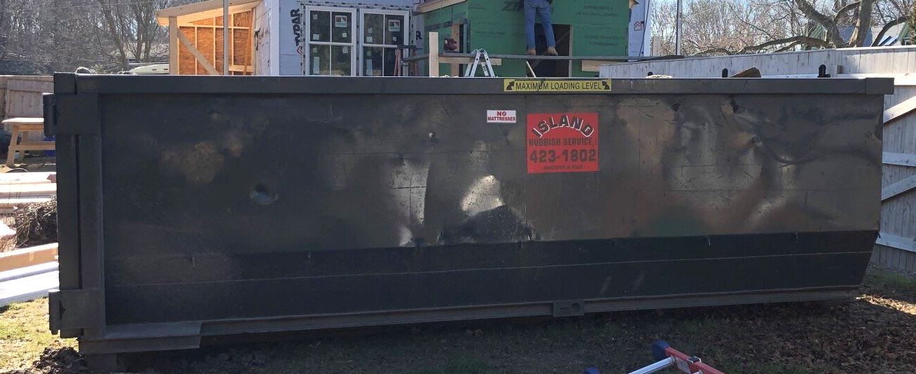 Roll-Off Containers Outside Property — Jamestown, RI — Island Rubbish Services
