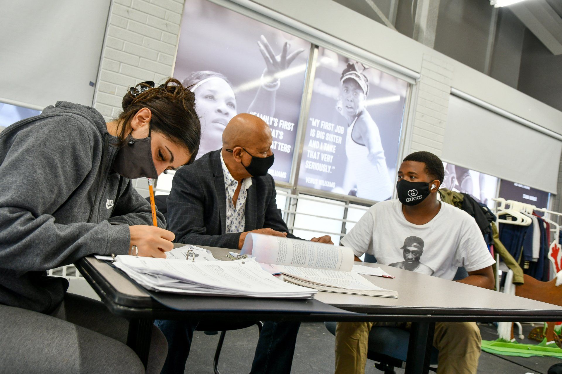 Spider talking to youth